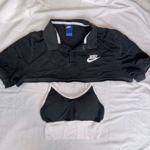 Reworked Authentic Nike Bolero & Cami Set